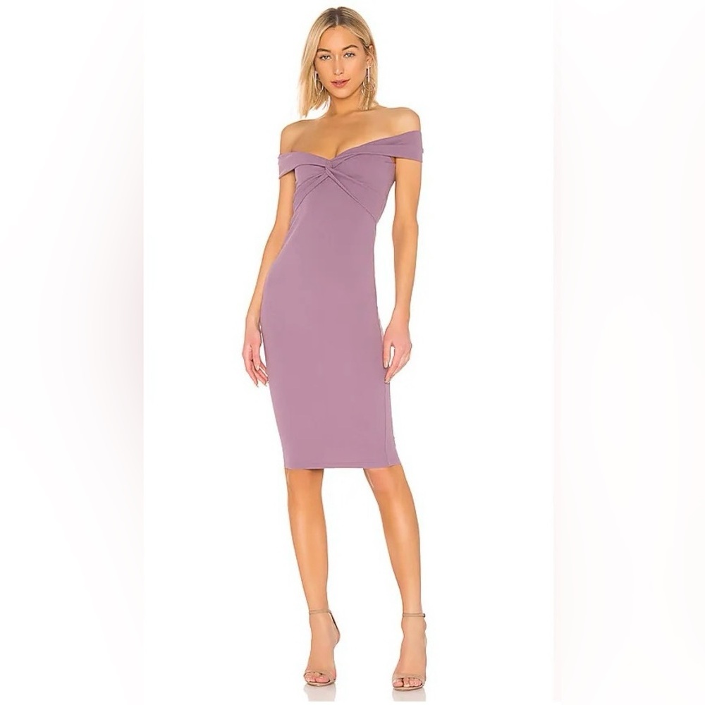Nookie × REVOLVE Dolly Midi Dress in Violet, NWT